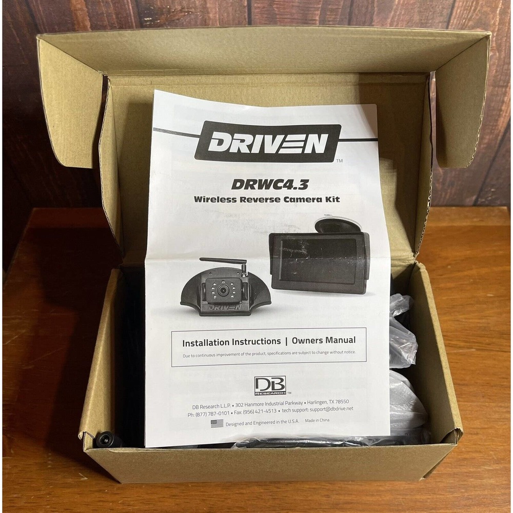 New Driven DRWC4.3CM Wireless RV Backup Monitor & Camera System New in Box